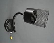 Бра однорожковое Мелодия Света  Е27 Черный матовый картинка 